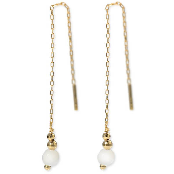 WISP イエローゴールドピアス