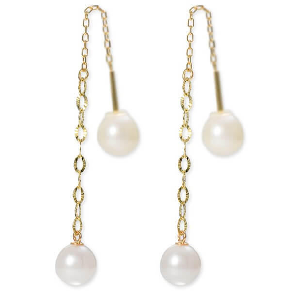 WISP イエローゴールドピアス