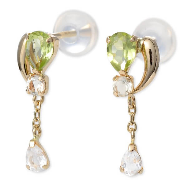 WISP イエローゴールドピアス