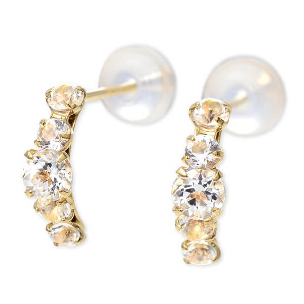 WISP イエローゴールドピアス