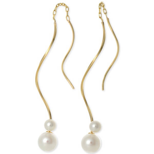 WISP イエローゴールドピアス