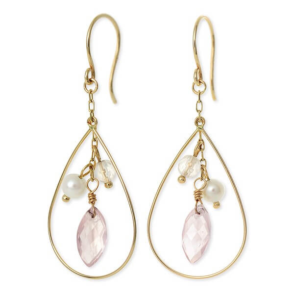 WISP イエローゴールドピアス