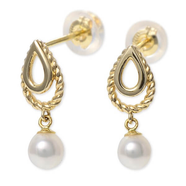 WISP イエローゴールドピアス