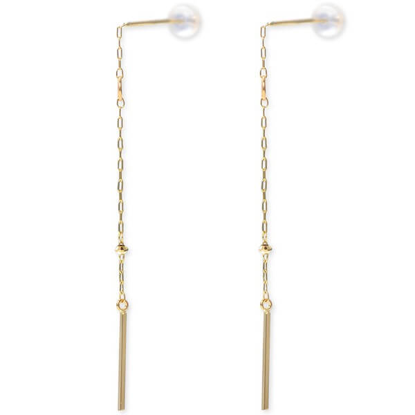 WISP イエローゴールドピアス