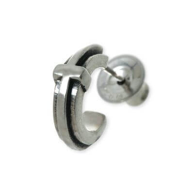 FREE STYLE シルバーフープピアス(片耳用)