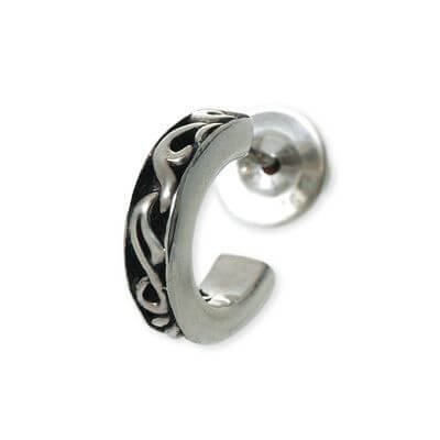 FREE STYLE シルバーフープピアス(片耳用)