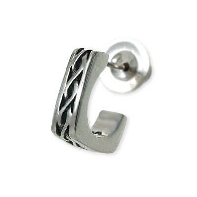 FREE STYLE シルバースタッドピアス(片耳用)