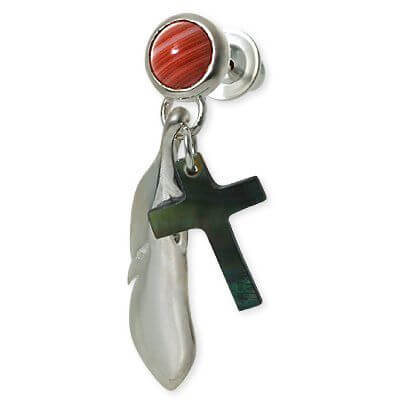 FREE STYLE シルバースタッドピアス(片耳用)