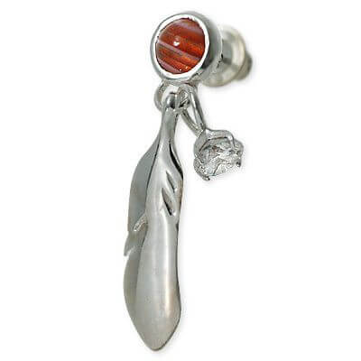 FREE STYLE シルバースタッドピアス(片耳用)