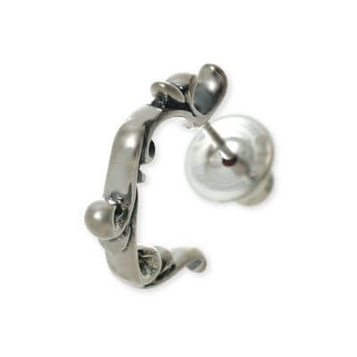 FREE STYLE シルバーフープピアス(片耳用)