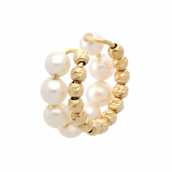 First Pearl for me パールイエローゴールドイヤリング・イヤーカフ