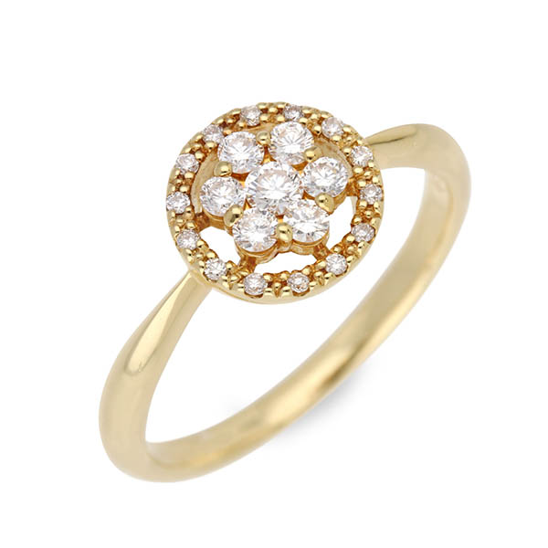 Rose Blanche イエローゴールドリング