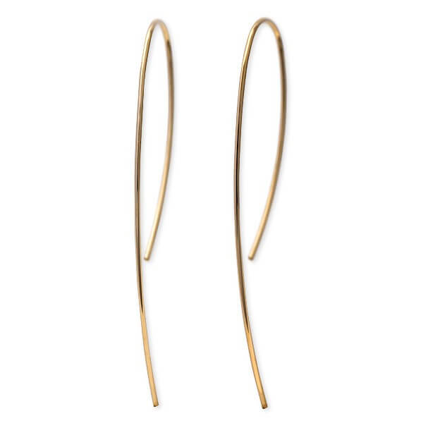 UZUOU ゴールドフィルドフックピアス