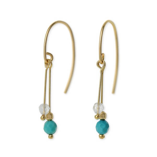 UZUOU ゴールドフィルドピアス