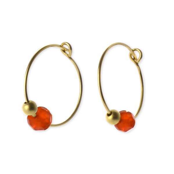 UZUOU K14ゴールドフィルドピアス