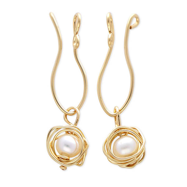 UZUOU ゴールドフィルドイヤリング