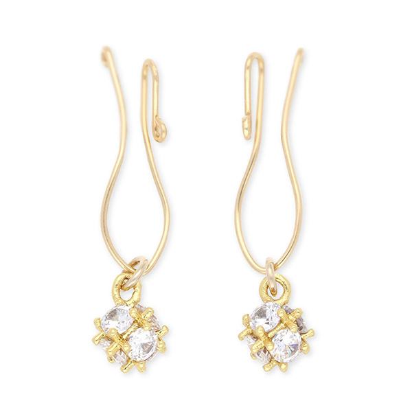 UZUOU ゴールドフィルドイヤリング