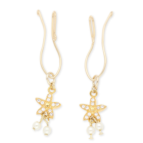 UZUOU ゴールドフィルドイヤリング