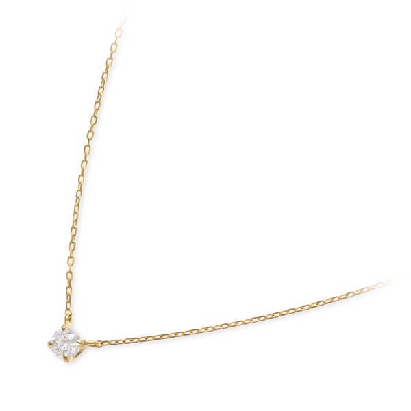 WISP イエローゴールドネックレス