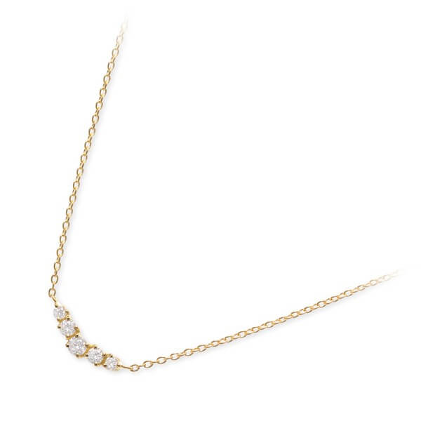 WISP イエローゴールドネックレス