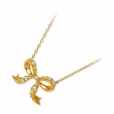 WISP イエローゴールドネックレス