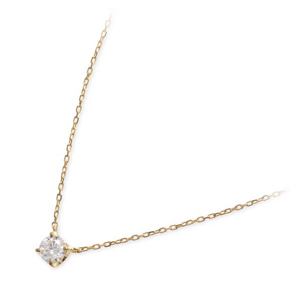 WISP イエローゴールドネックレス