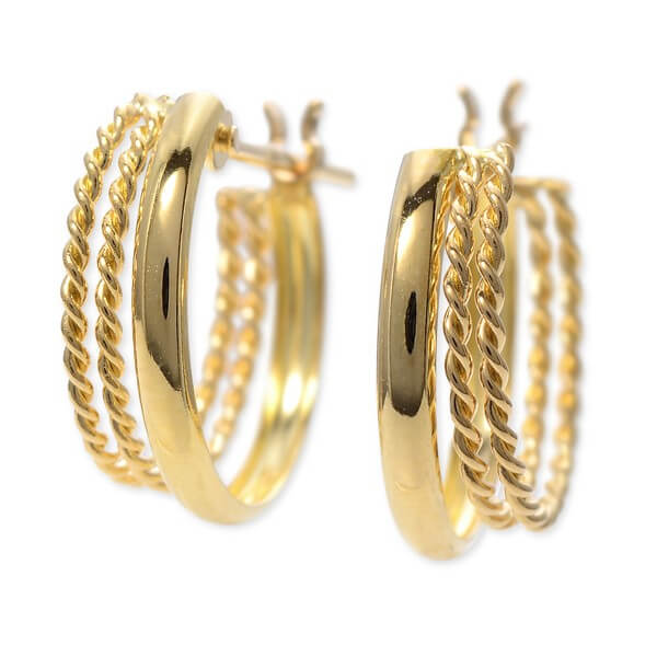 WISP イエローゴールドピアス