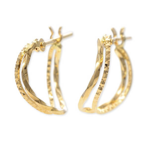 WISP イエローゴールドピアス