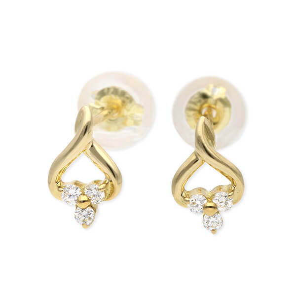 WISP イエローゴールドピアス