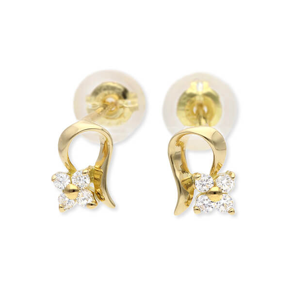 WISP イエローゴールドピアス