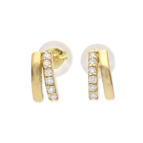 WISP イエローゴールドピアス