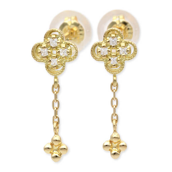 WISP イエローゴールドピアス