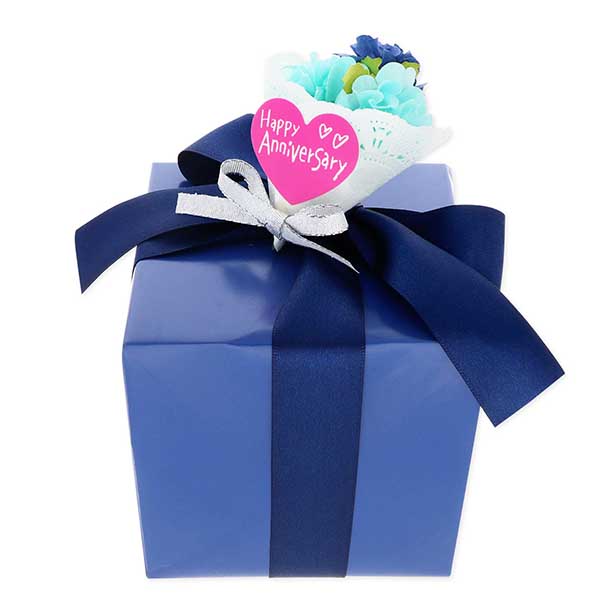 スペシャルラッピング ギフトラッピング ブルー色 選べるメッセージ