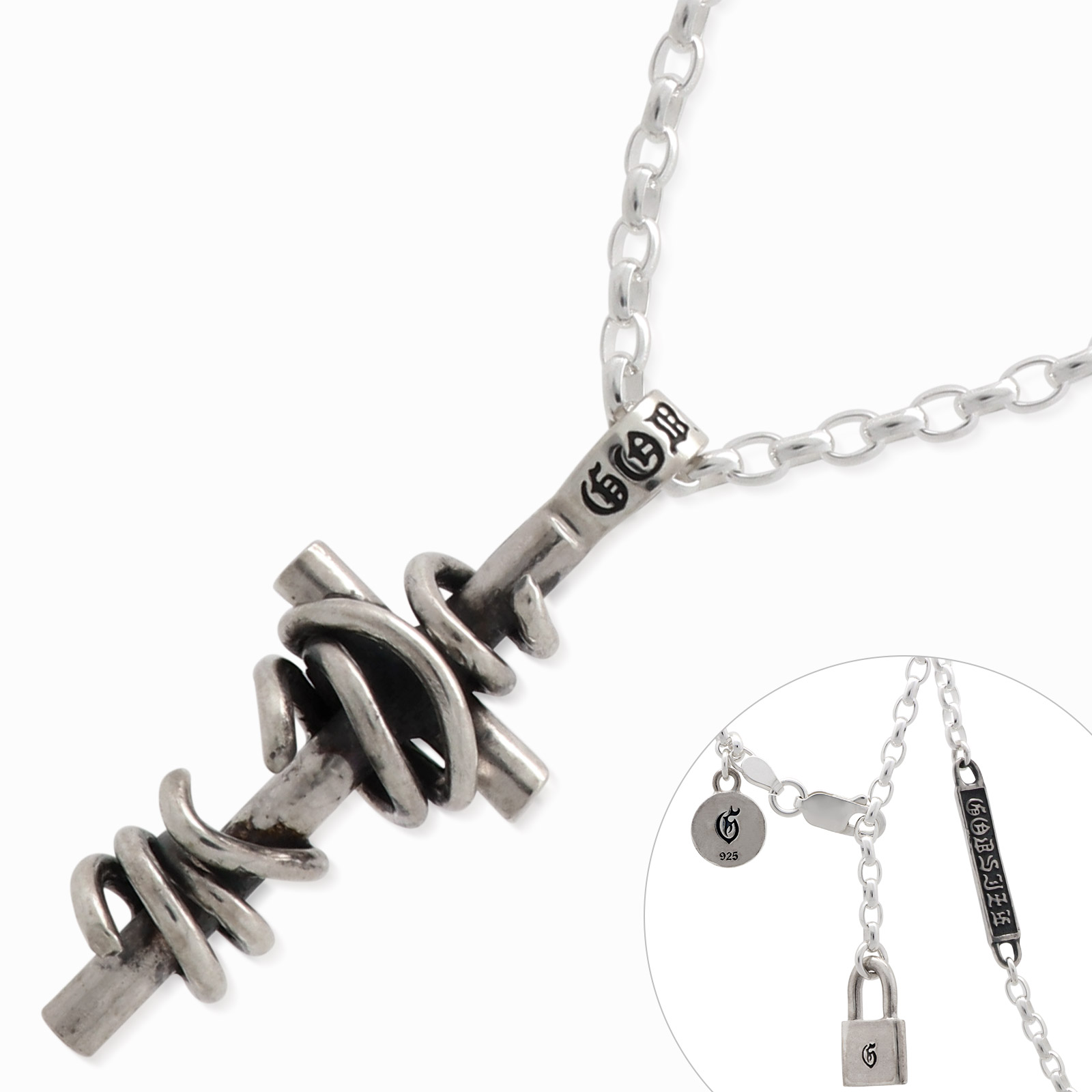 GODSIZE シルバーネックレス