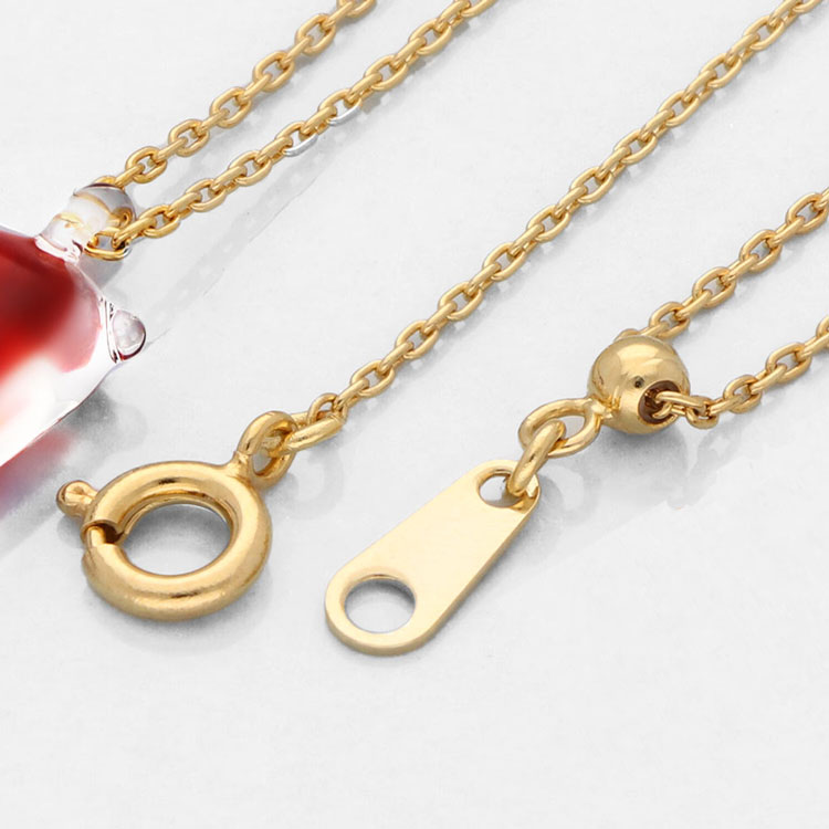 ジェイウェル 『HARIO Lampwork Factory』当店限定ネックレス専用 上質チェーン（ゴールドカラー）