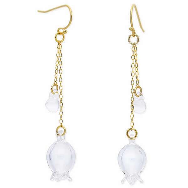 HARIO Lampwork Factory ガラスフックピアス