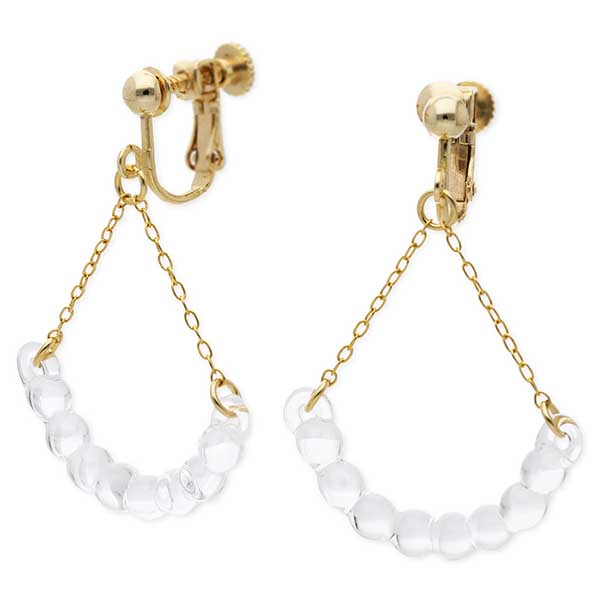 HARIO Lampwork Factory ガラスイヤリング