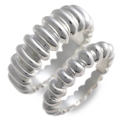 Ijeluna シルバーペアリング