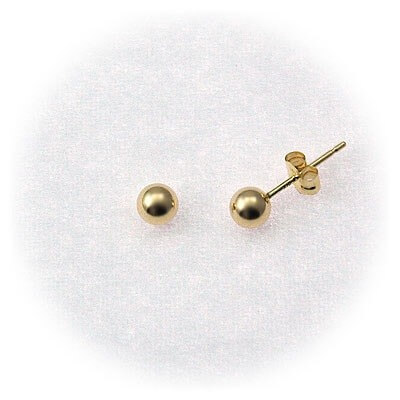 CLICK・ピアス ゴールドスタッドピアス