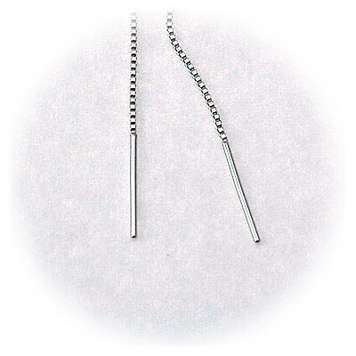 CLICK・ピアス ホワイトゴールドアメリカンピアス