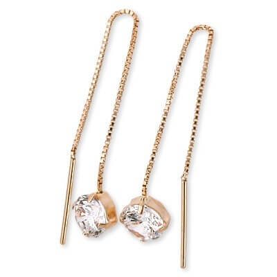 CLICK・ピアス ピンクゴールドアメリカンピアス