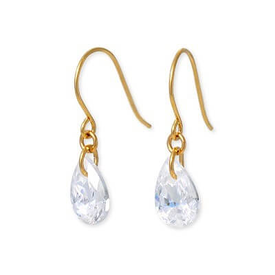 CLICK・ピアス イエローゴールドフックピアス