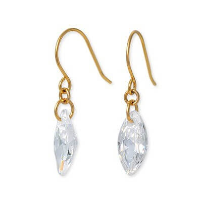 CLICK・ピアス イエローゴールドフックピアス