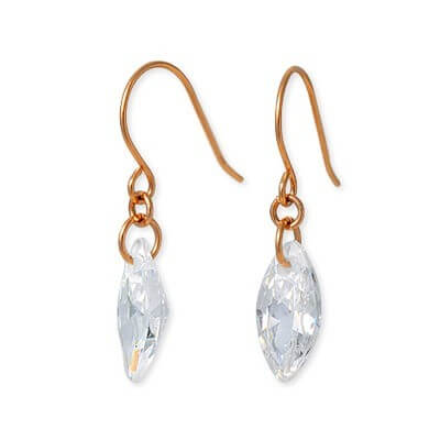 CLICK・ピアス ピンクゴールドフックピアス