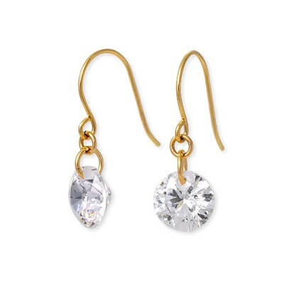 CLICK・ピアス イエローゴールドフックピアス