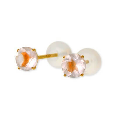 CLICK・ピアス イエローゴールドスタッドピアス