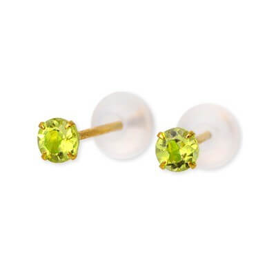 CLICK・ピアス イエローゴールドスタッドピアス