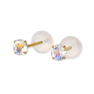 CLICK・ピアス イエローゴールドスタッドピアス