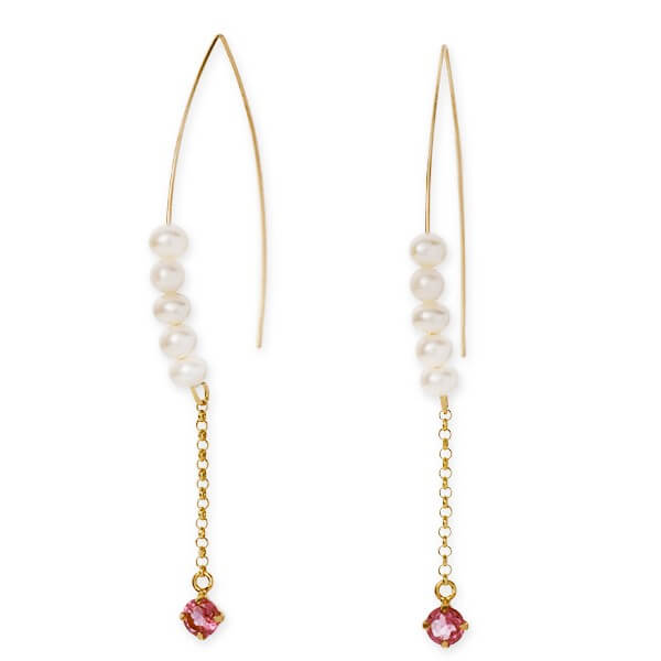 CLICK・ピアス イエローゴールドフックピアス