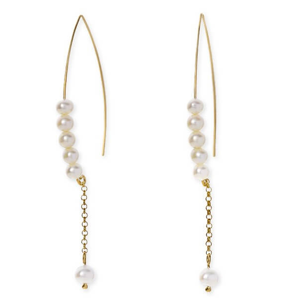 CLICK・ピアス イエローゴールドフックピアス